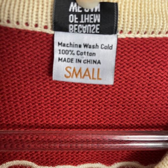 Because Of Them We Can Tuskegee Letterman Cardigan Sweater Burnt Orange Adult S - Picture 8 of 8